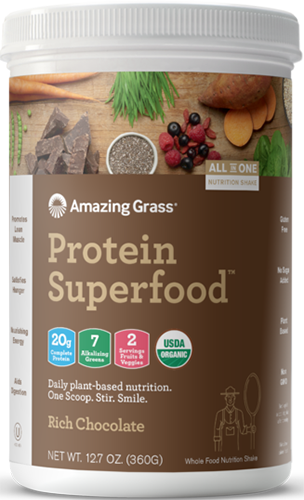Amazing Grass Green Protein Superfood Rich Chocolate - 360 gram