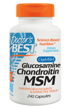 Doctor\'s Best Glucosamine, Chondroïtine en MSM - 240 Capsules