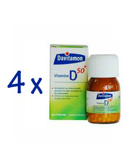 Davitamon Vitamine D 50+ - 250 tabl. (4 pack - € 5.90 / st.) Davitamon Vitamine D 50+ - 250 tabl. (4 pack - € 5.90 / st.)
